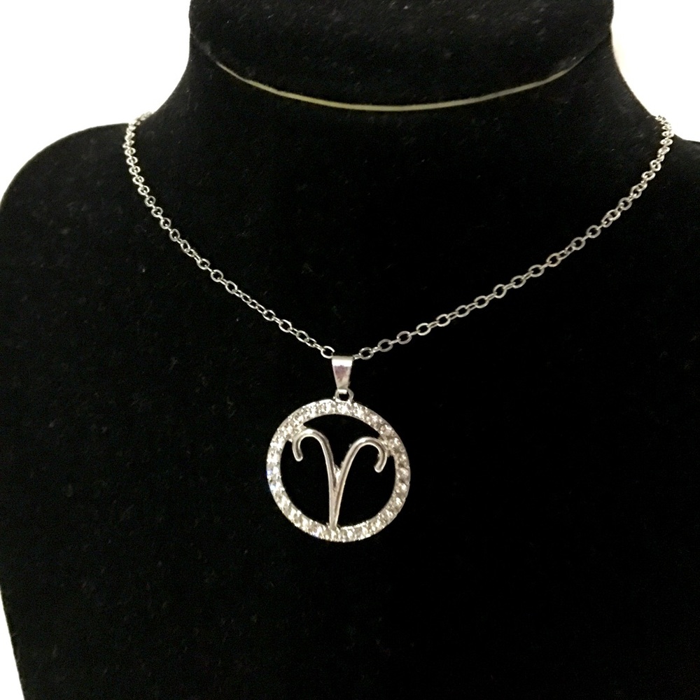 Aries zodiac necklace